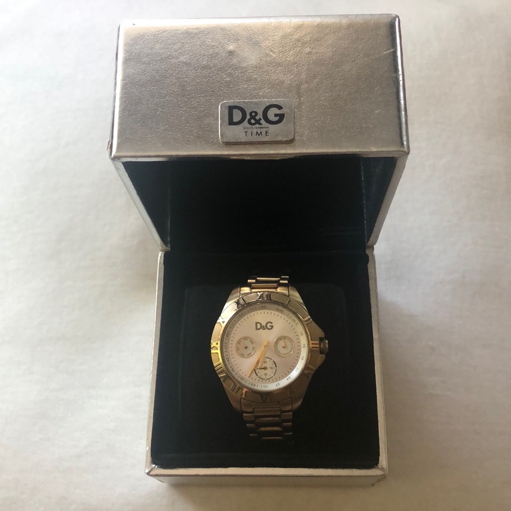 Dolce & Gabbana stainless steel gold toned watch